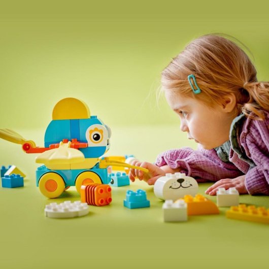 Juguete de construcción Lego DUPLO 10448 Animales sobre Ruedas 3en1 58 piezas móviles