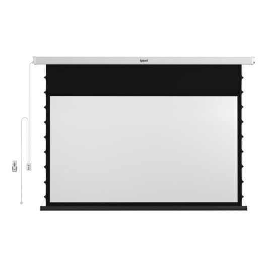 Pantalla proyector eléctrica iggual tensionada 92? 16:9 motorizada 203x114cm mando a distancia