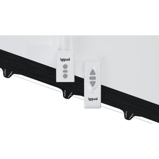 Pantalla proyector eléctrica iggual tensionada 92? 16:9 motorizada 203x114cm mando a distancia