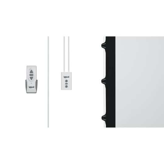 Pantalla proyector eléctrica iggual tensionada 92? 16:9 motorizada 203x114cm mando a distancia