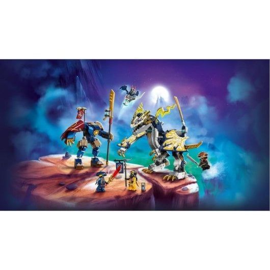 Conjunto de construção Lego Ninjago Rogue and Dragon Mech com 584 peças e mais de 8 minifiguras articuladas