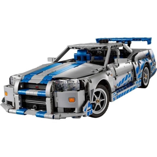 LEGO Technic Nissan Skyline GT-R R34 Conjunto 1410 peças função drift Velocidade Furiosa