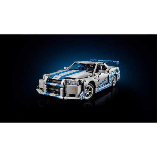 LEGO Technic Nissan Skyline GT-R R34 Conjunto 1410 peças função drift Velocidade Furiosa