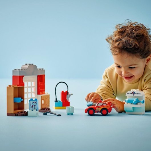 Set de construcción LEGO DUPLO 10456 Cars Rayo McQueen 35 piezas para juego creativo