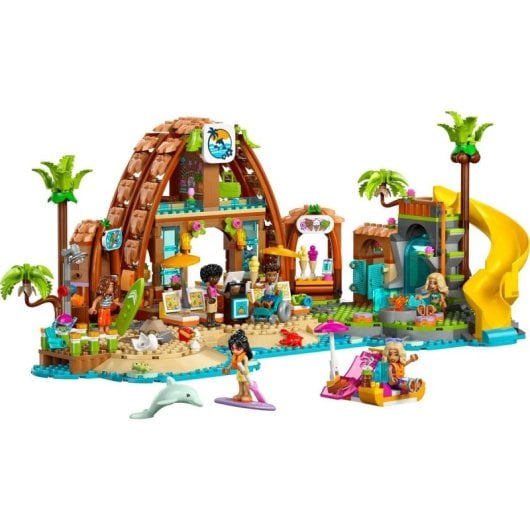 LEGO Friends 42673 Familien-Urlaubshotel-Set, 1140 Teile, 6 Spielfiguren und Zubehör