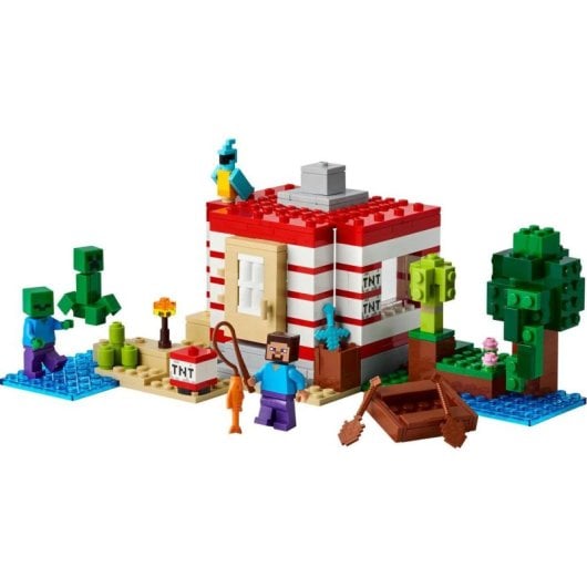 Set LEGO Minecraft La Casa-Dinamita de la Selva 21275 287 piezas Explosión Interactiva