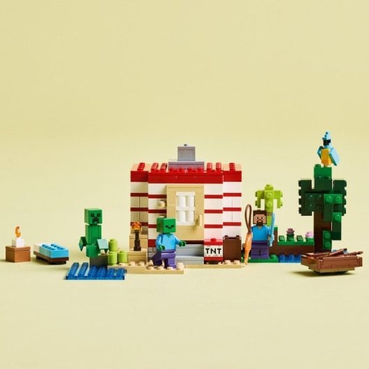 Set LEGO Minecraft La Casa-Dinamita de la Selva 21275 287 piezas Explosión Interactiva
