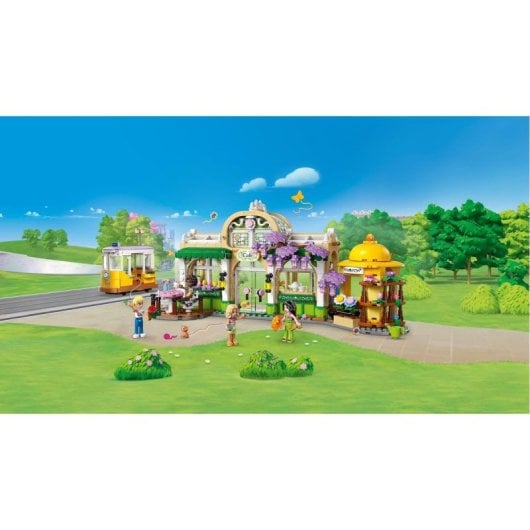 Conjunto de Construção LEGO Friends 42671 Café Botânico com 1.138 Peças, Florista e Eléctrico