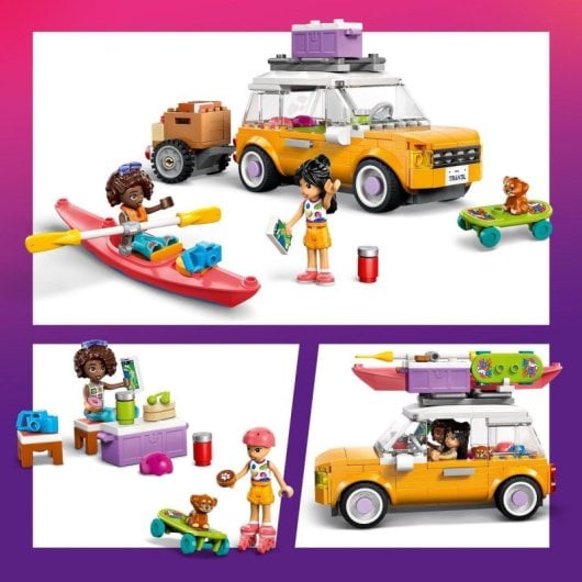 Conjunto de construção de automóveis Lego Friends 42659 Friendship Road Trip com 220 peças