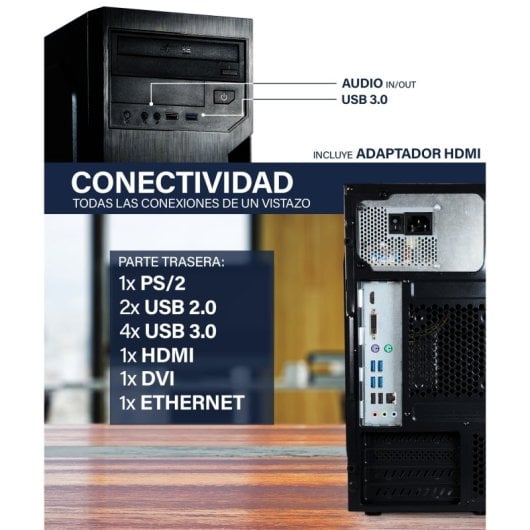 Hyper Byte Multimedia-Desktop-PC i7 32GB 1TB SSD Windows 11 Pro USB-C WLAN