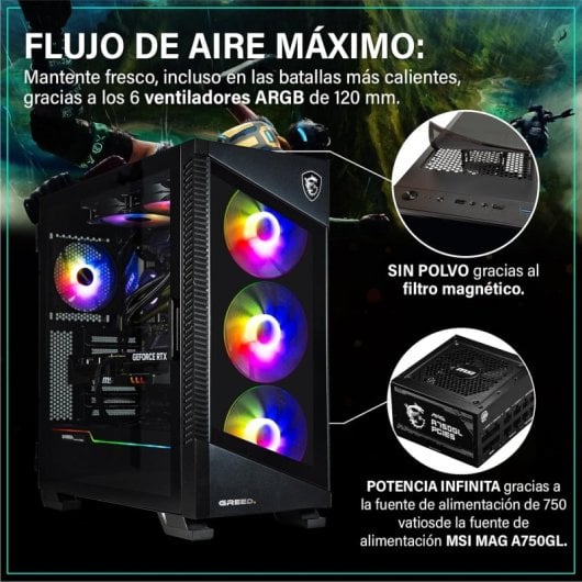 GREED MK5 Power Ryzen 5 9600X 32 GB 1 TB SSD RTX 5070 Ti Windows 11 Pro Desktop-Computer