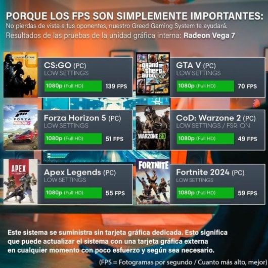 PC Sobremesa GREED MK2 Lite Ryzen 5 4600G 16GB 1TB SSD Windows 11 Pro