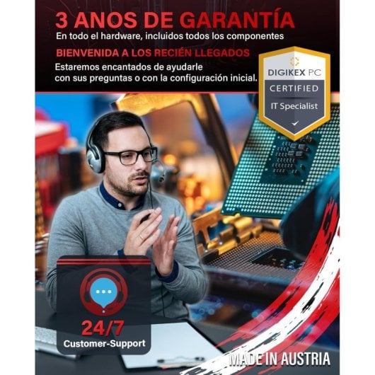 Ordinateur de bureau GREED Ultra V2 Ryzen 7 5700G 32 Go 1 To SSD 1 To HDD Windows 11 WiFi 6