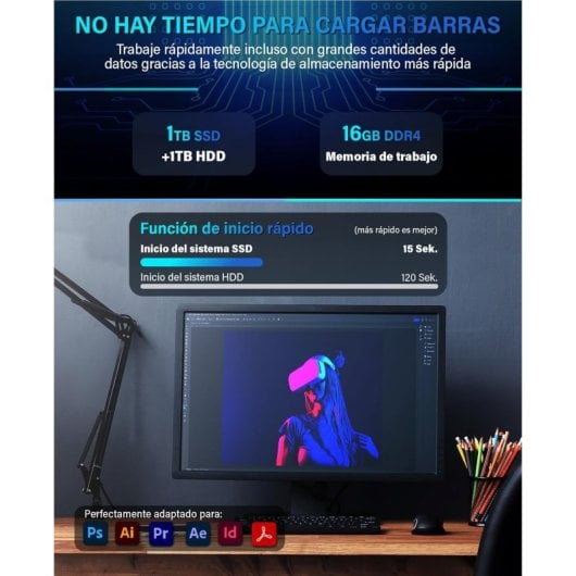 GREED Ultra V2 Intel Core i7-12700F 16GB 1TB SSD Windows 11 Pro Graveur DVD