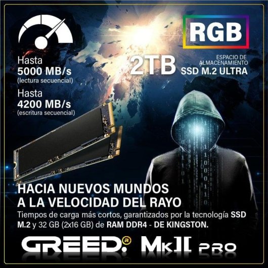 GREED MK2 Pro Intel Core i7-12700F 32GB 2TB SSD RTX 5070 Windows 11 Pro