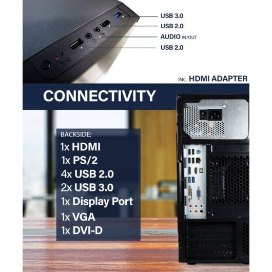 PC Sobremesa Hyper Byte Ultra i7 32GB 1TB SSD Windows 11 Pro USB-C