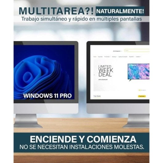 PC Sobremesa Hyper Byte Ultra AMD Ryzen 3 3200G 16GB 1TB SSD Windows 11 Pro USB-C