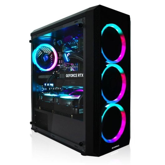 Ordinateur de bureau GREED MK2 Pro AMD Ryzen 7 5700X 32 Go SSD 1 To RTX 5070 Windows 11 Pro