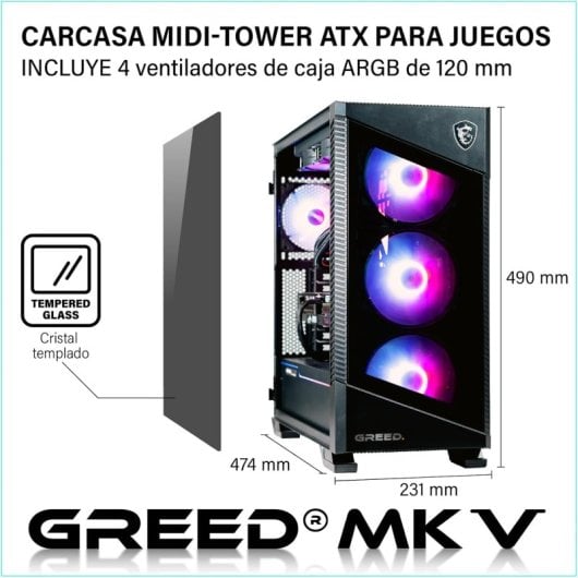 GREED MK5 i7-12700F 32GB 1TB SSD RTX 5070 12GB Windows 11 Pro