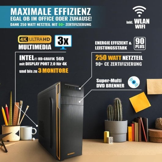PC desktop GREED Basic 7 Intel Core i5-6500 8 GB 240 GB SSD Windows 11 Pro WiFi 6