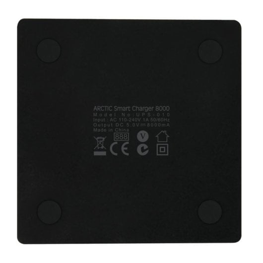 Caricabatterie intelligente ARCTIC 8000 EU 5 USB 8000mA Caricabatterie protezione totale Interno Nero