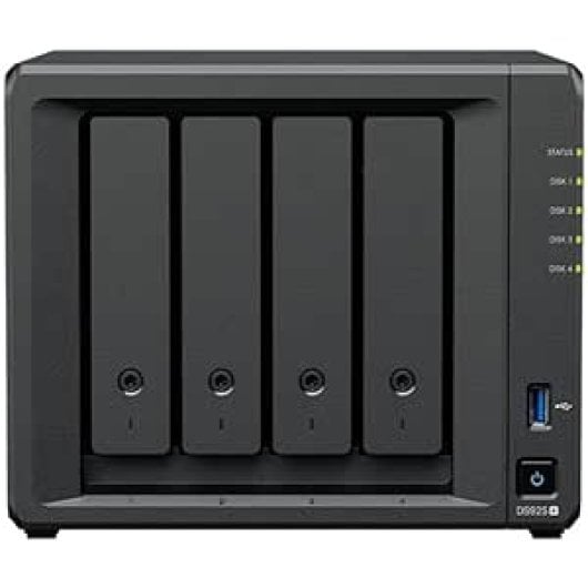 Disco Duro NAS Interno Synology 4 bahías 2.5GbE NVMe DS925+ ampliable a 9 bahías