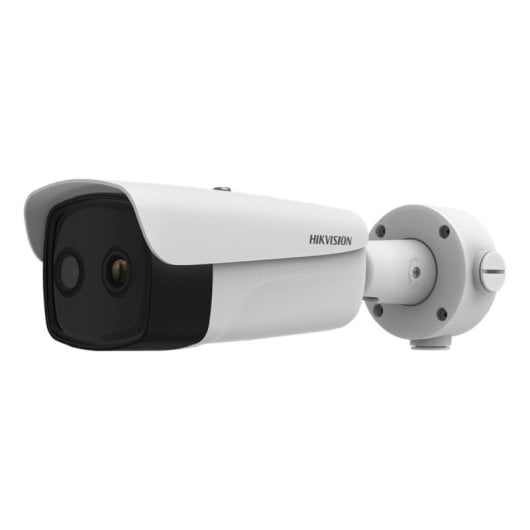 Caméra de sécurité IP thermique extérieure Hikvision DS-2TD2637-7/QY 17 μm 6,5 mm 4 MP 4 mm IP67