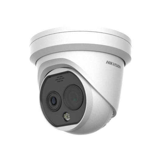 Caméra de sécurité extérieure IP67 Hikvision DS-2TD1228T-3/QA(B) 4 MP avec tourelle thermique PoE