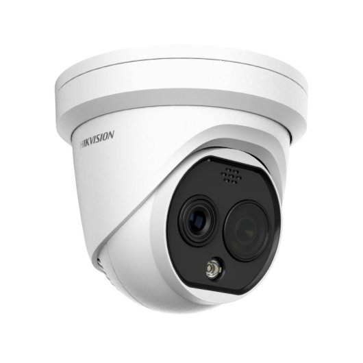 Caméra de sécurité extérieure IP67 Hikvision DS-2TD1228T-3/QA(B) 4 MP avec tourelle thermique PoE