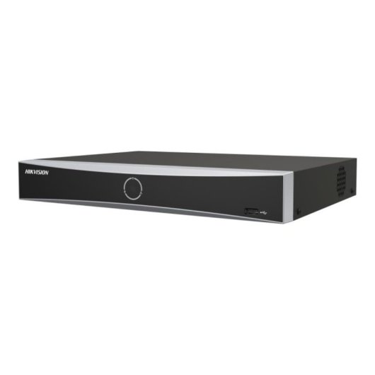 Gravador NVR Hikvision DS-7608NXI-K1(D) 8 canais 4K AcuSense AI preto 1U
