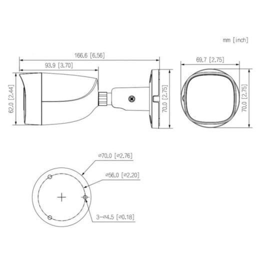Dahua DH-HAC-HFW1200CMP-IL-A-0280B-S6 2MP IR 0,01Lux 4-in-1 Überwachungskamera für den Außenbereich, weiß