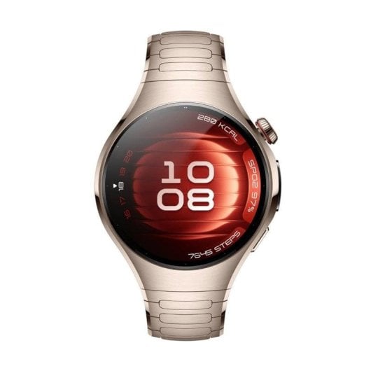 Huawei Watch 5 eSIM Bluetooth GPS 46mm AMOLED Titane Or Rose Résistance à l'eau 5ATM ECG SpO2