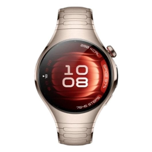 Huawei Watch 5 eSIM Bluetooth GPS 46mm AMOLED Titane Or Rose Résistance à l'eau 5ATM ECG SpO2
