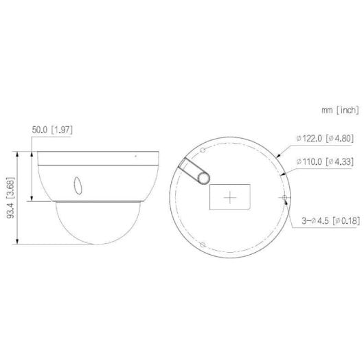Caméra Dôme Dahua DH-IPC-HDBW2241RP-ZS-27135 2MP CMOS Vision Nocturne Extérieure