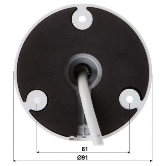 Caméra Dahua IPC-HFW2831T-ZS-2713 8MP IP67 blanche, objectif 2,7-13,5 mm, WDR, PoE, infrarouge 60 m