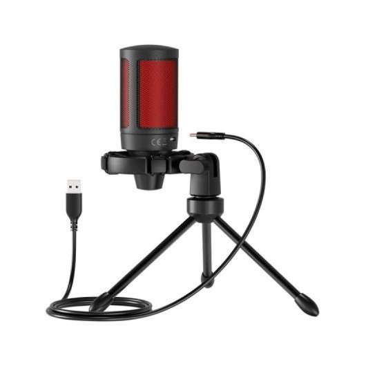 Micrófono Savio Sonar Pro USB-C cardioide con filtro antipop y trípode