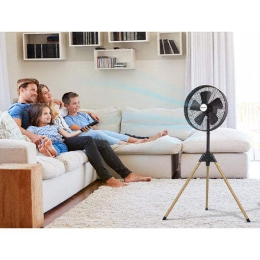 Ventilador de Pie Purline Venty Pegasus 50W Metal 3 Velocidades Oscilante Silencioso Altura Ajustable
