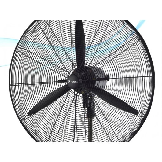 Ventilador Industrial Purline VENTY METABLAST F 230W 75cm Oscilación Cuerpo Metálico