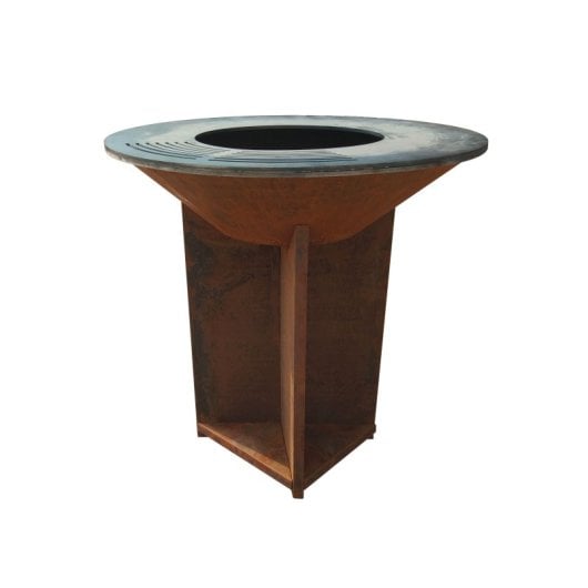 Barbacoa Purline EFP56B Acero Corten 100cm Mínimo CO2 Sin Humo y Sin Olores