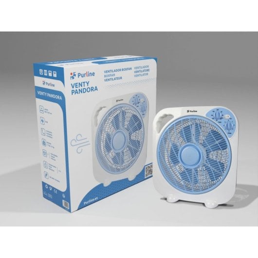 Ventilador Purline VENTY PANDORA 50W 5 aspas Timer 3 velocidades Bajo Ruido 1.7kg