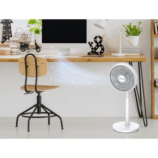 Ventilador Purline Venty Mobile Motor DC Batería Litio 12 Velocidades Blanco