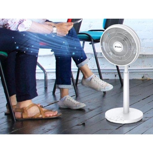 Ventilador Purline Venty Mobile Motor DC Batería Litio 12 Velocidades Blanco