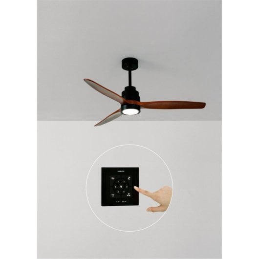 Ventilador de Techo Create DC Motor 6 Velocidades Reverse Mando Aspas Madera Opción Luz