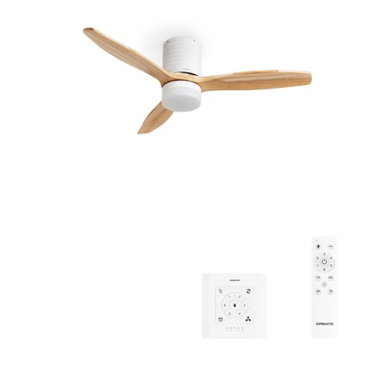Ventilador de techo Create WiFi/FSC Dual motor aspas reversibles LED 15W 3 tonos
