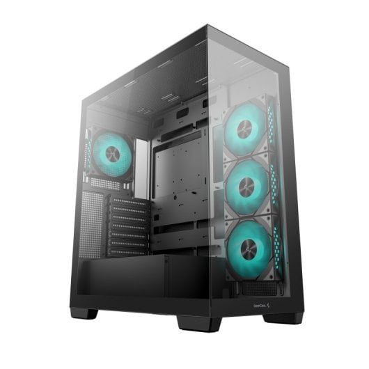 Caja DeepCool CG580 4F Negra ATX Vidrio Templado 4 Ventiladores RGB