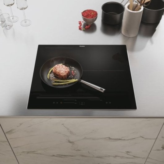 Placa de Indução Haier HAIS63MC/G3 I-Flex, Cook With Me, 3 zonas e Multislider