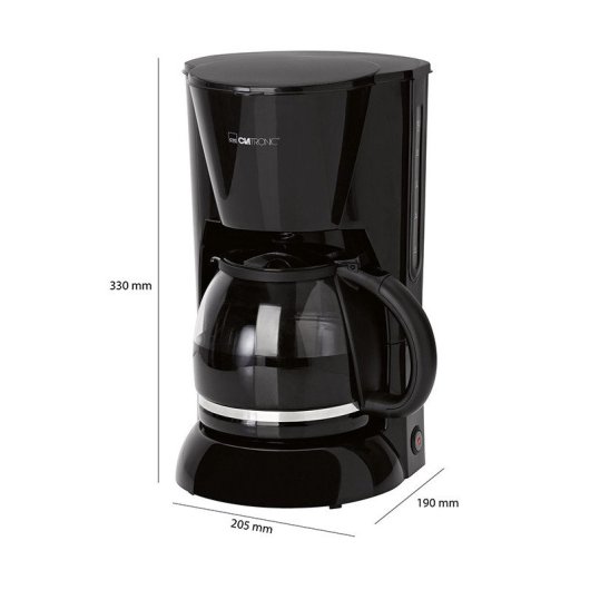 Cafetera Filtro Clatronic KA 12-14 Tazas 1,5L Protección Anti-goteo Apagado Automático