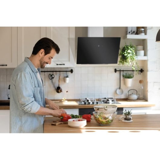 Bomann DU 7606.1 G Abluft-/Umluft-Dunstabzugshaube, 60 cm Glas, Touch Control