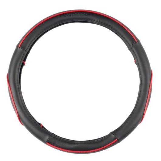 Funda Protectora Para Volante Dunlop Universal Negro/rojo Ø37-ø39 Cm
