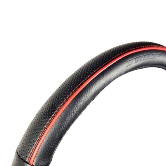 Funda Protectora Para Volante Dunlop Universal Negro/rojo Ø37-ø39 Cm